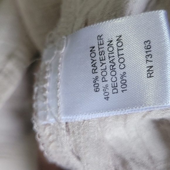 Spense Boho Women's Top Cream Size PM - Picture 8 of 10